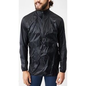 On Running Zero Jacket Men's XXL‎ Black Navy Water Repellent 1/2 Zip *scratch